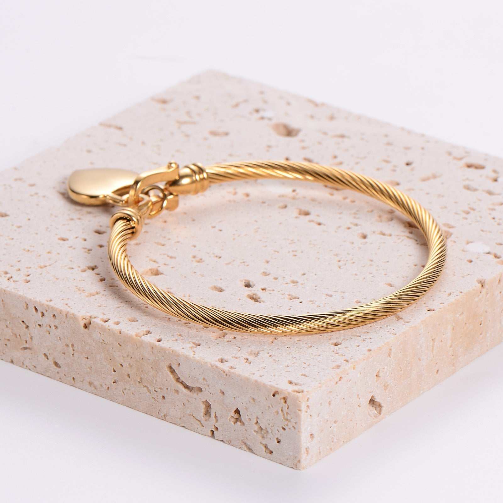 Gouden Armband met Hartslot
