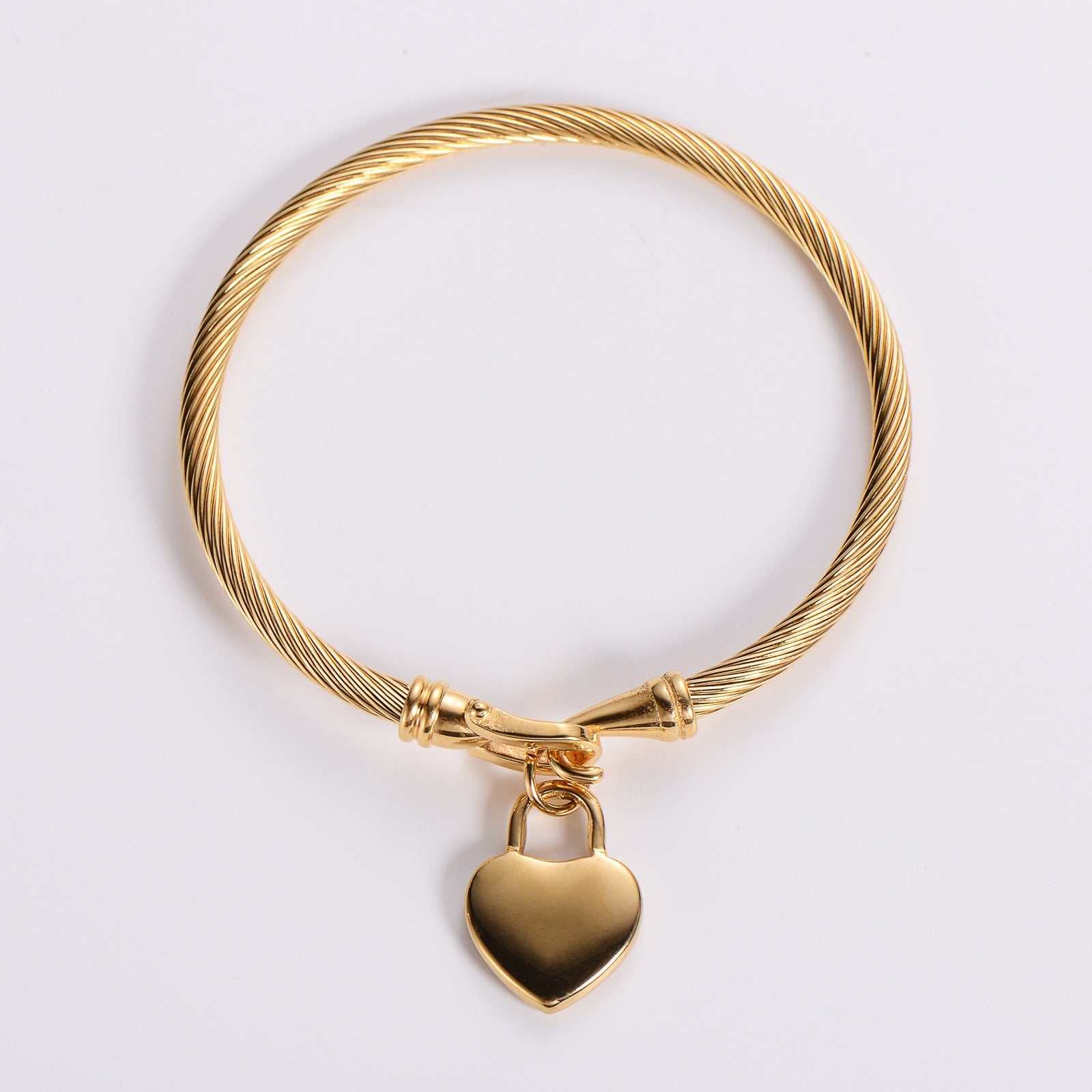 Gouden Armband met Hartslot