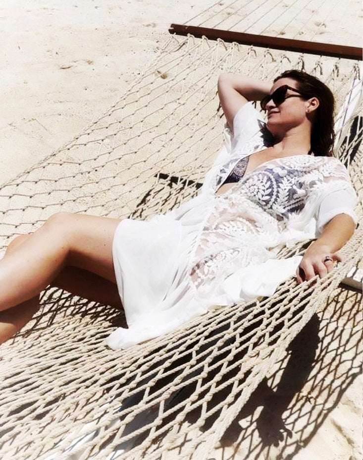 Isla Lace maxi-jurk