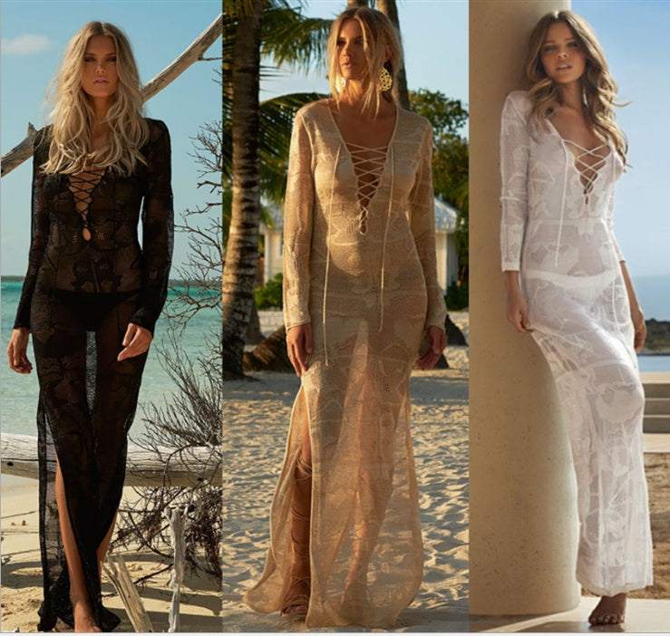 Isla Lace maxi-jurk