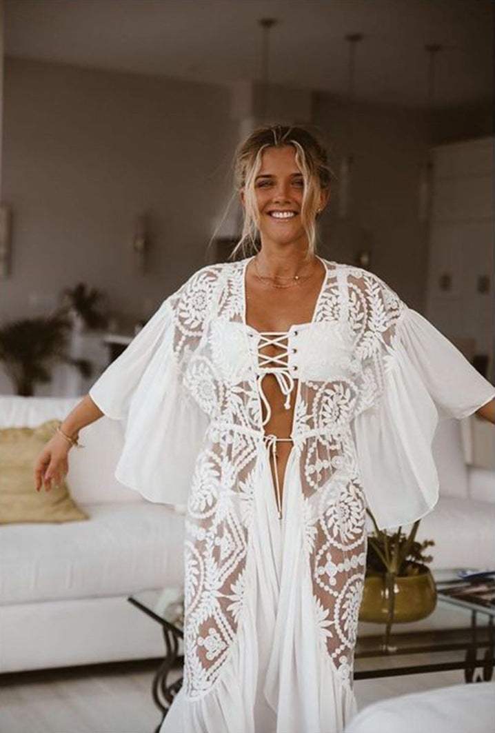 Isla Lace maxi-jurk
