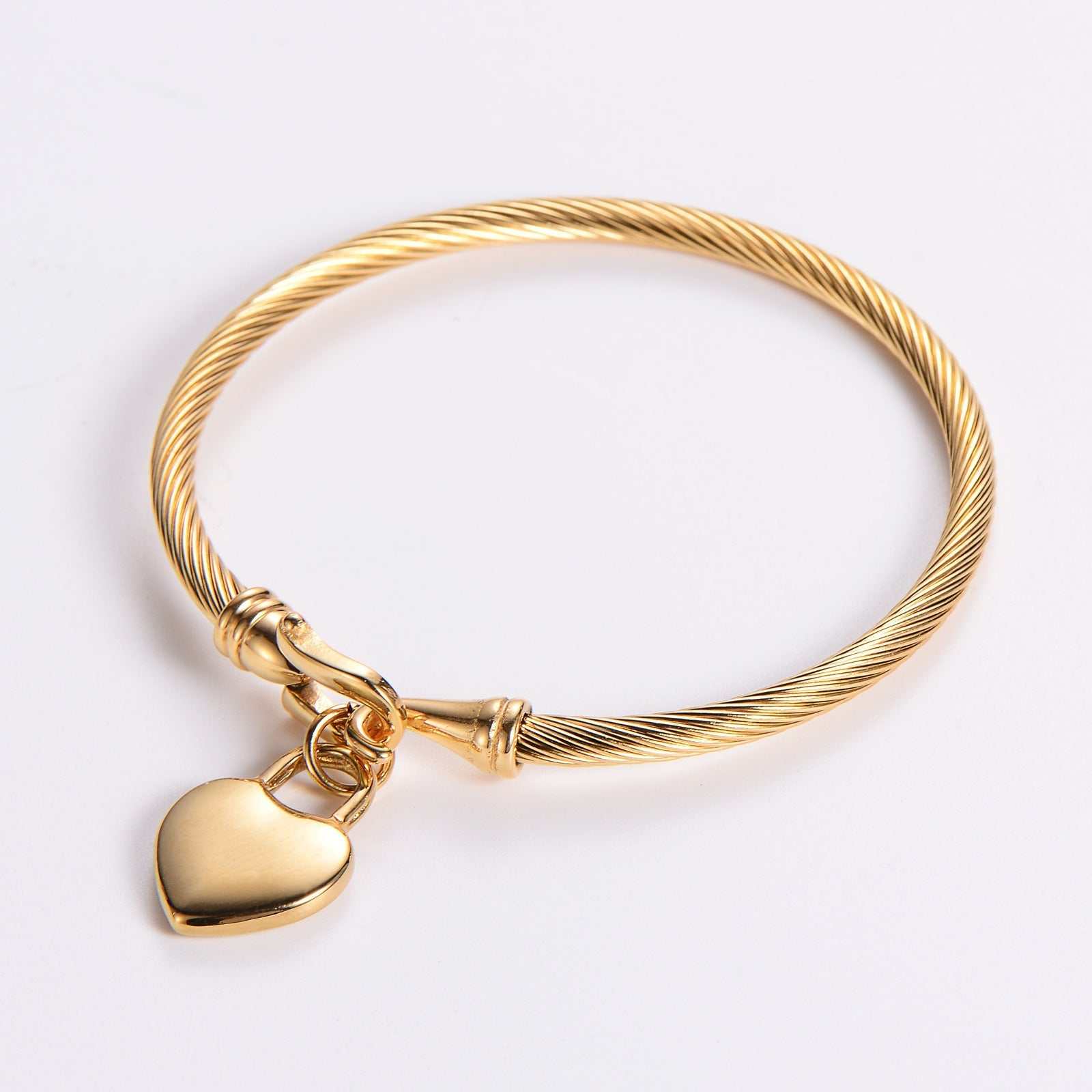 Gouden Armband met Hartslot