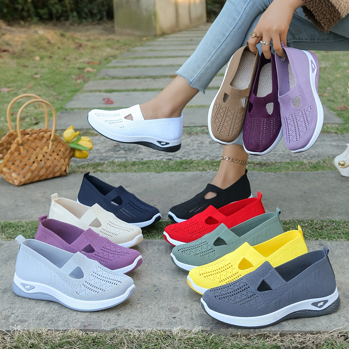 Mesh Instap Sneakers
