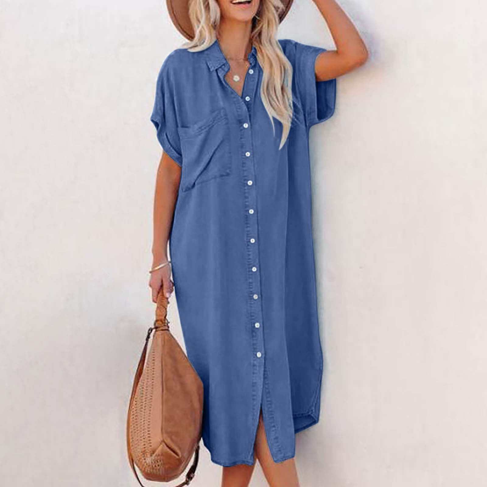 Robe Chemise en Denim
