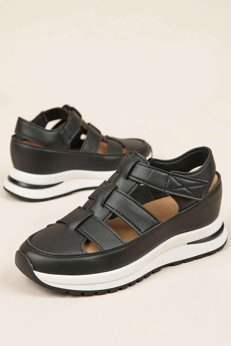 Platformsandalen Klittenbandjes