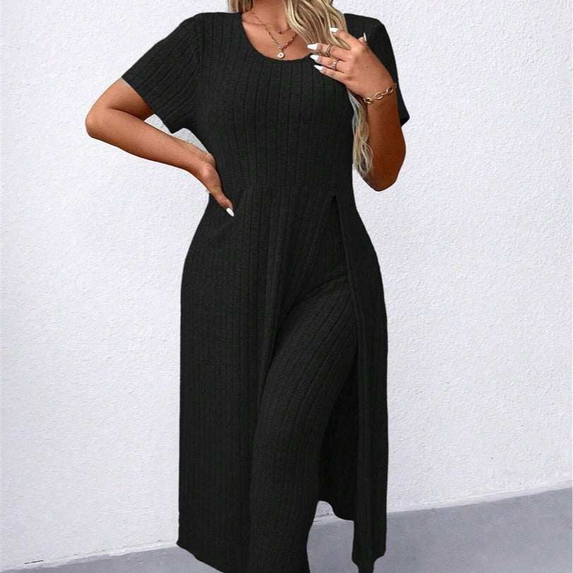 Ribgebreide Lounge Set