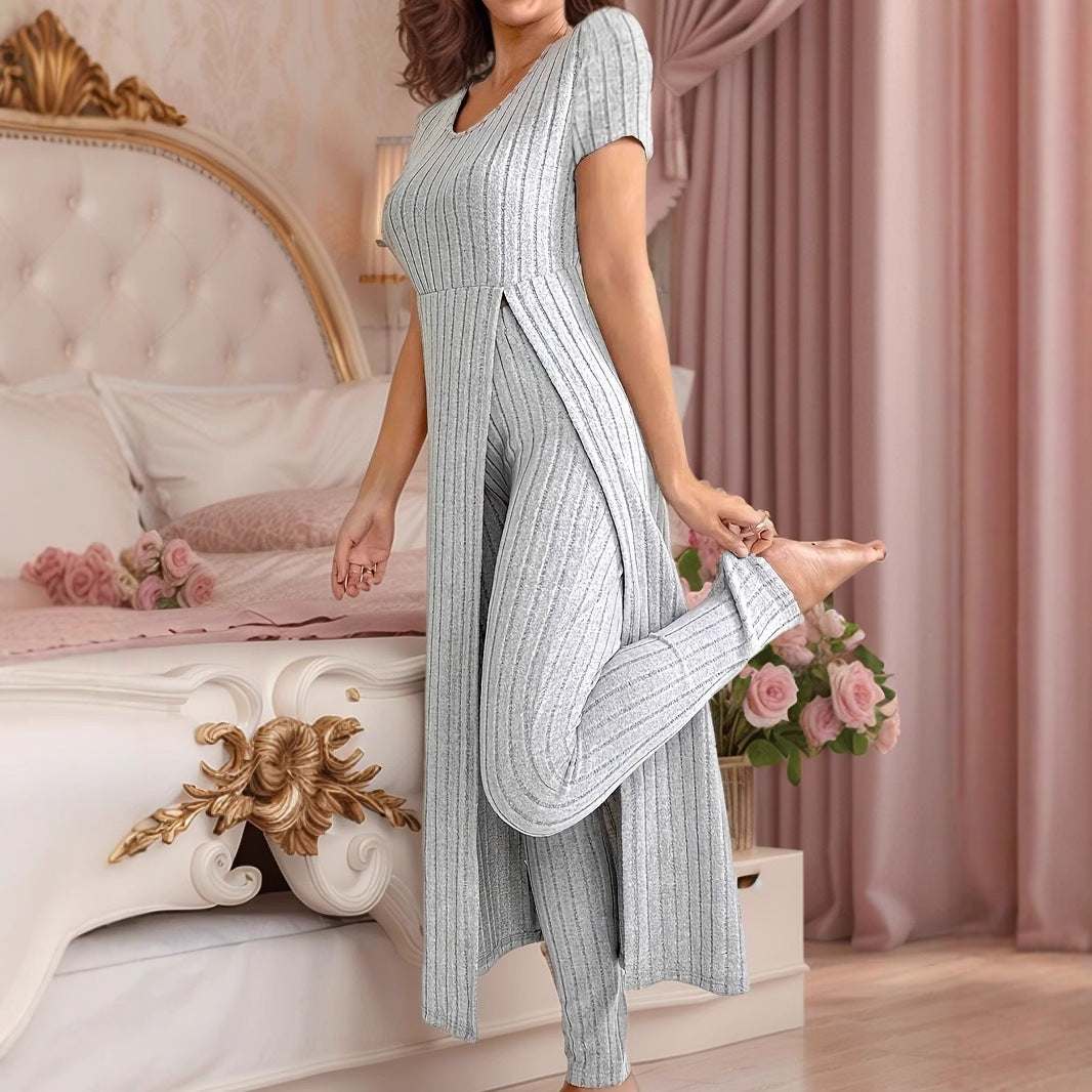 Ribgebreide Lounge Set