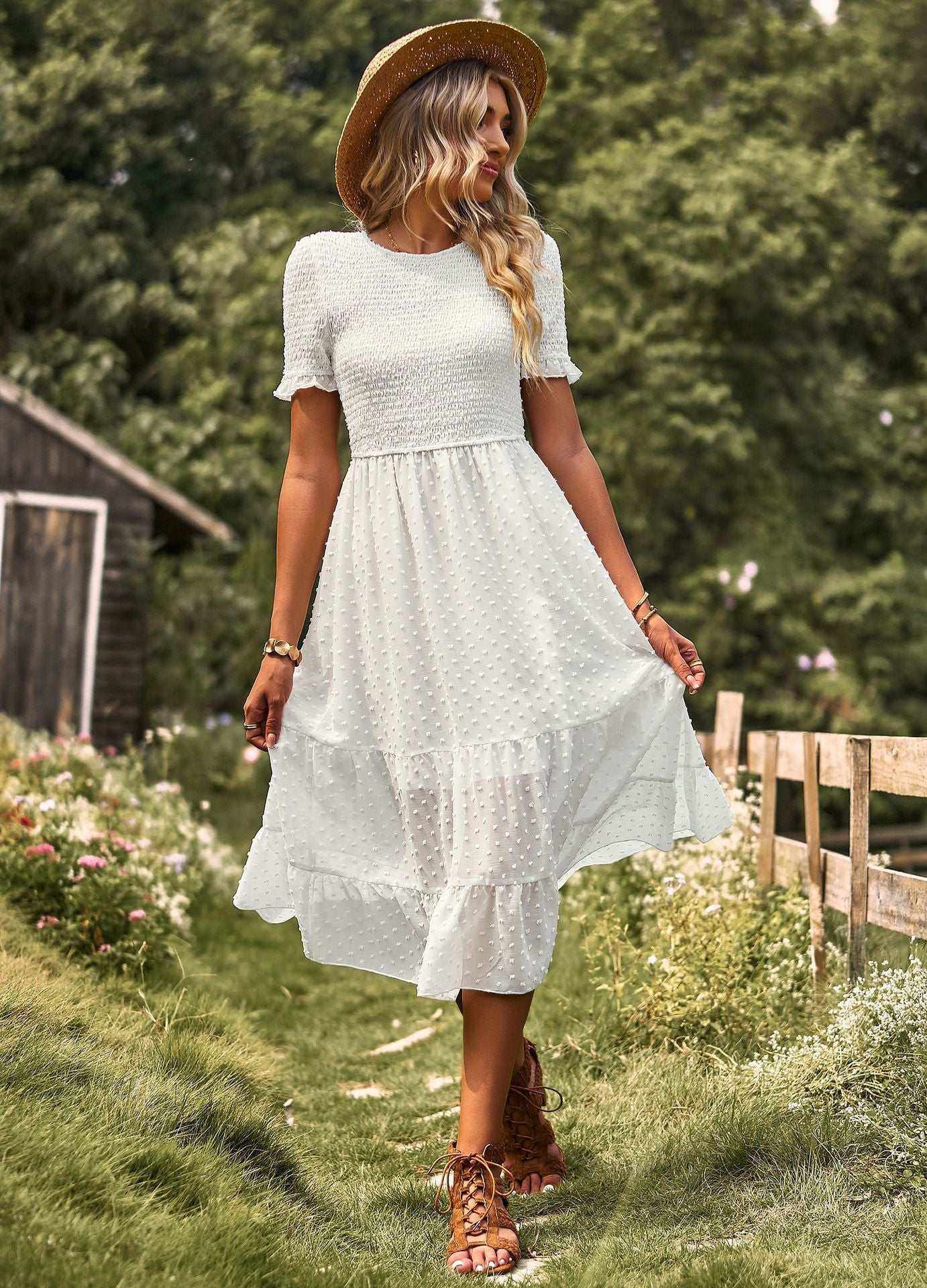 Romantische Midi-Jurk