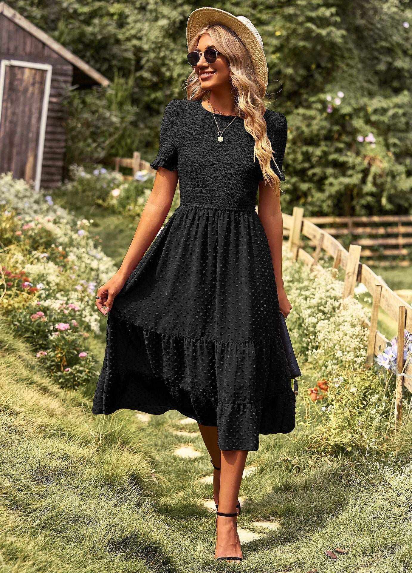 Romantische Midi-Jurk