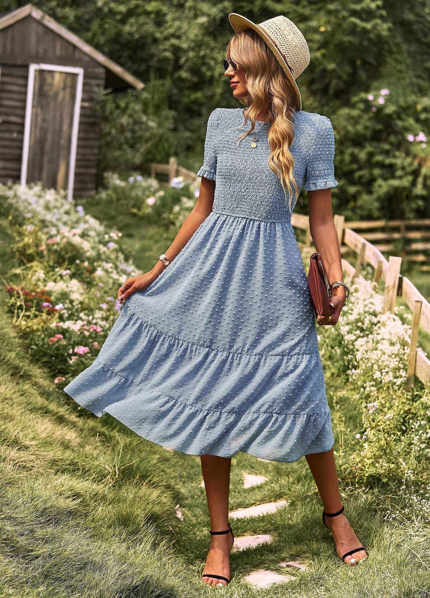 Romantische Midi-Jurk