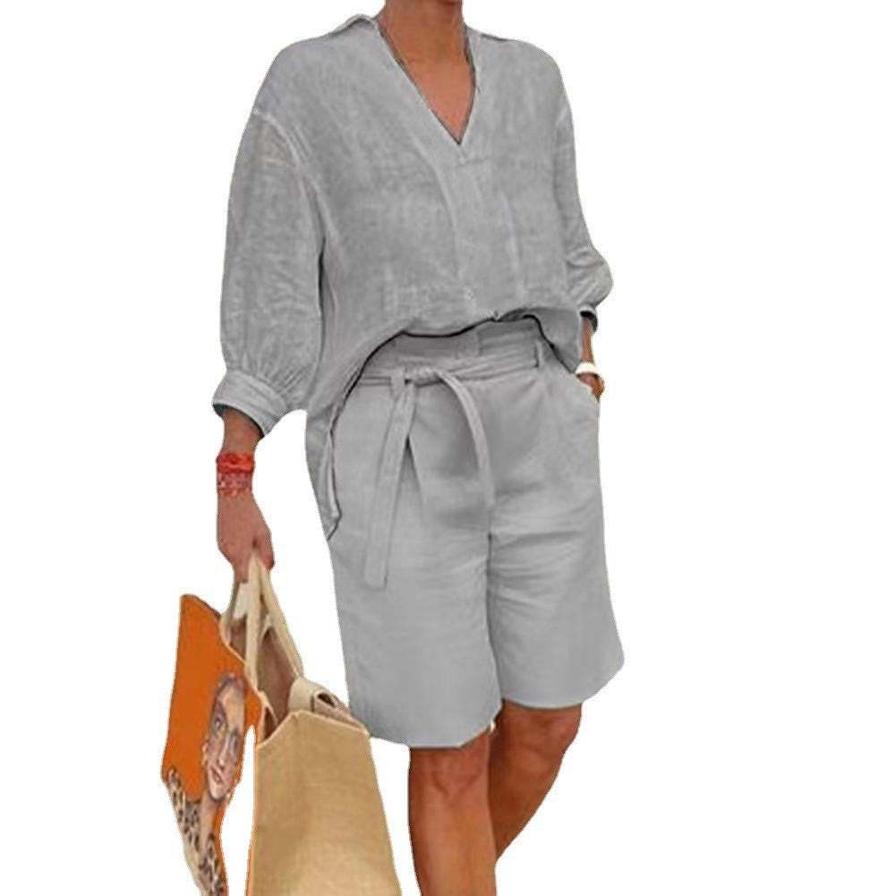 Linnen Short Set