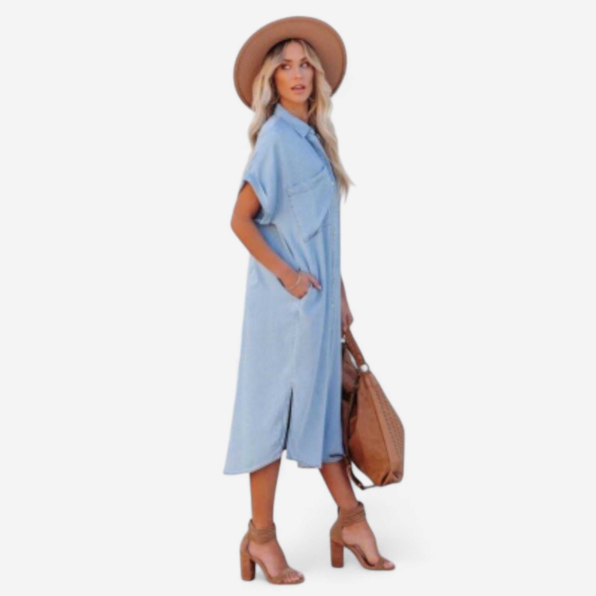 Robe Chemise en Denim