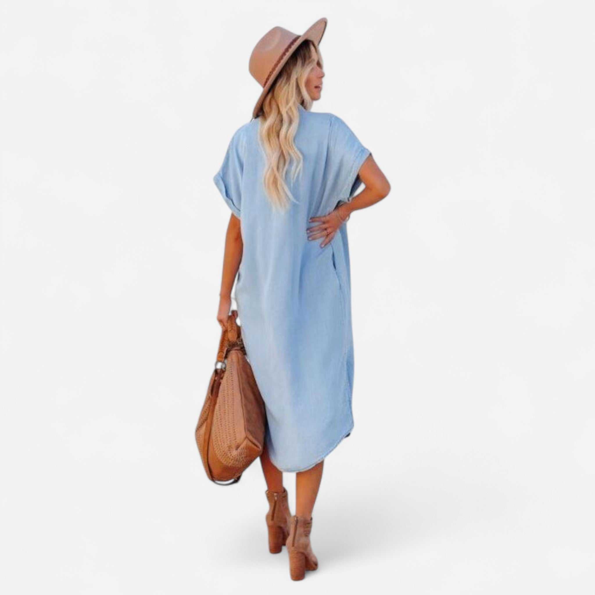 Robe Chemise en Denim
