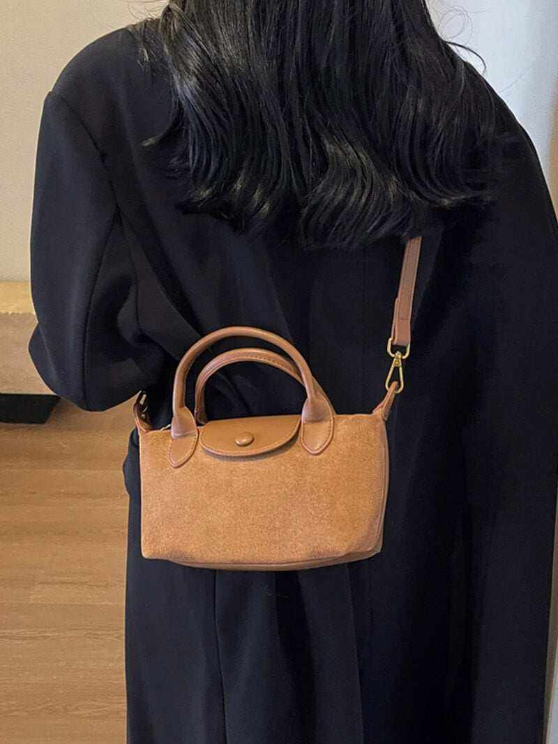 Mini Class – Suède Crossbody Handtas
