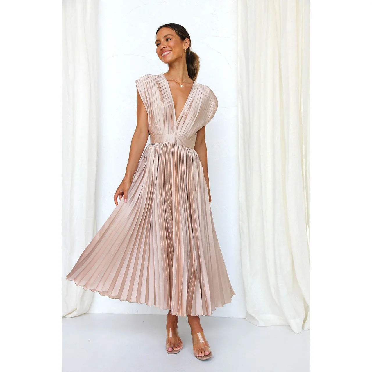 Rosé Allure – Plissé Midijurk