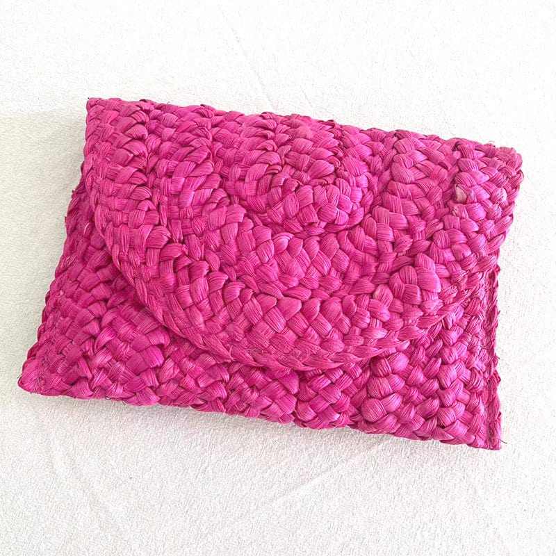 Natuurlijke Rieten Clutch