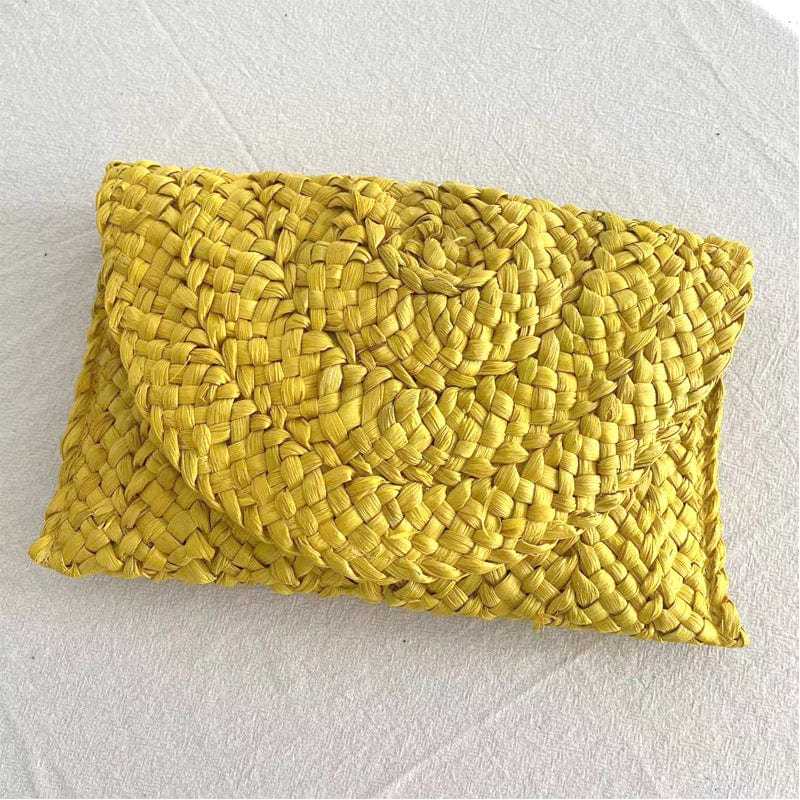 Natuurlijke Rieten Clutch