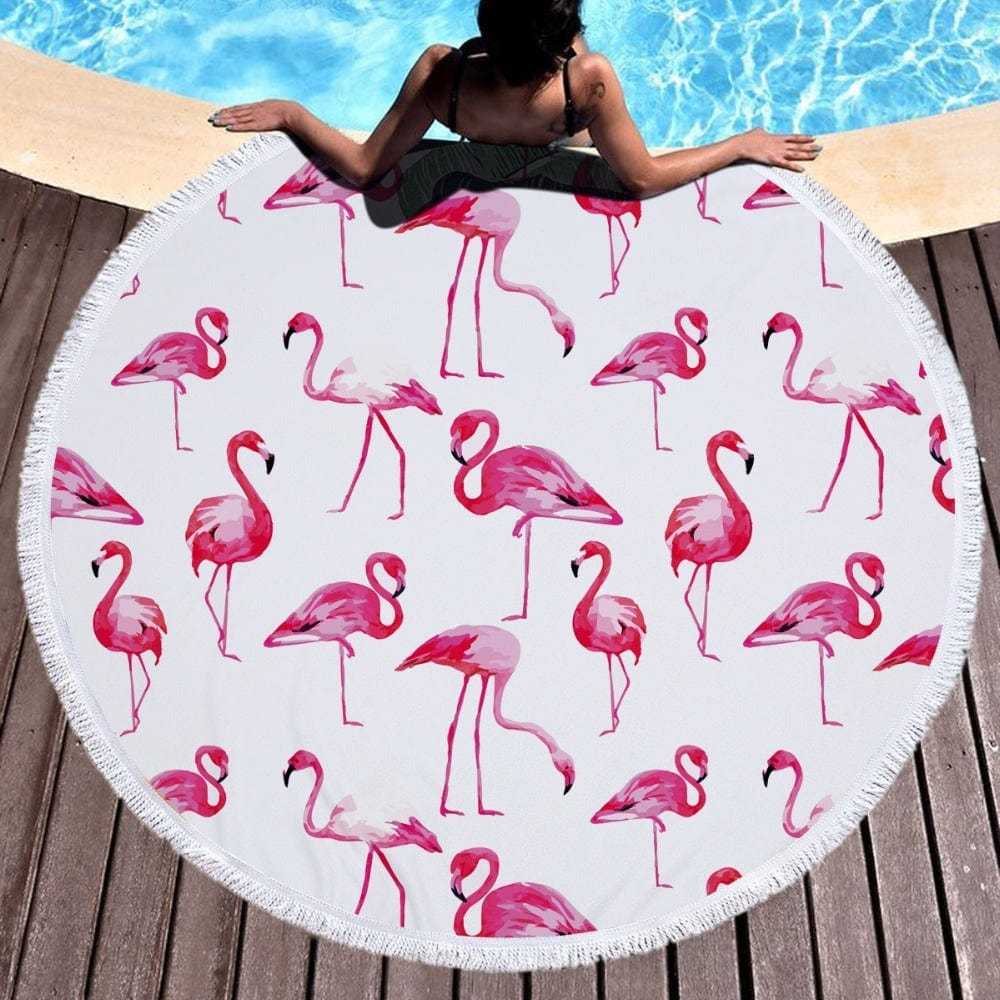 Flamingo Summer strandhanddoek