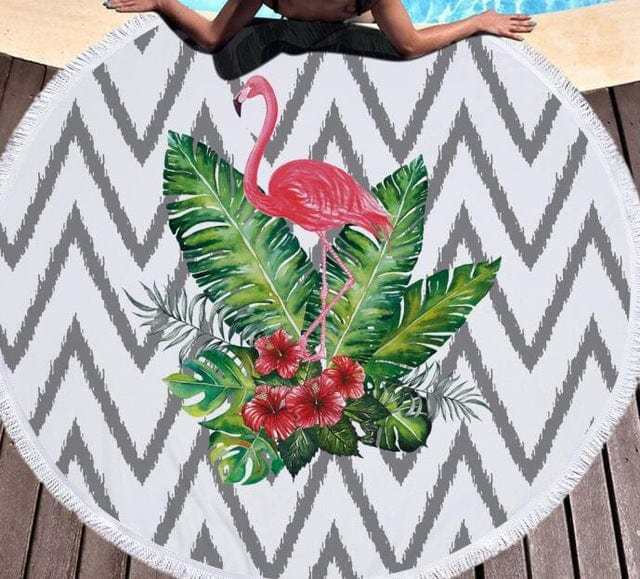 Flamingo Summer strandhanddoek