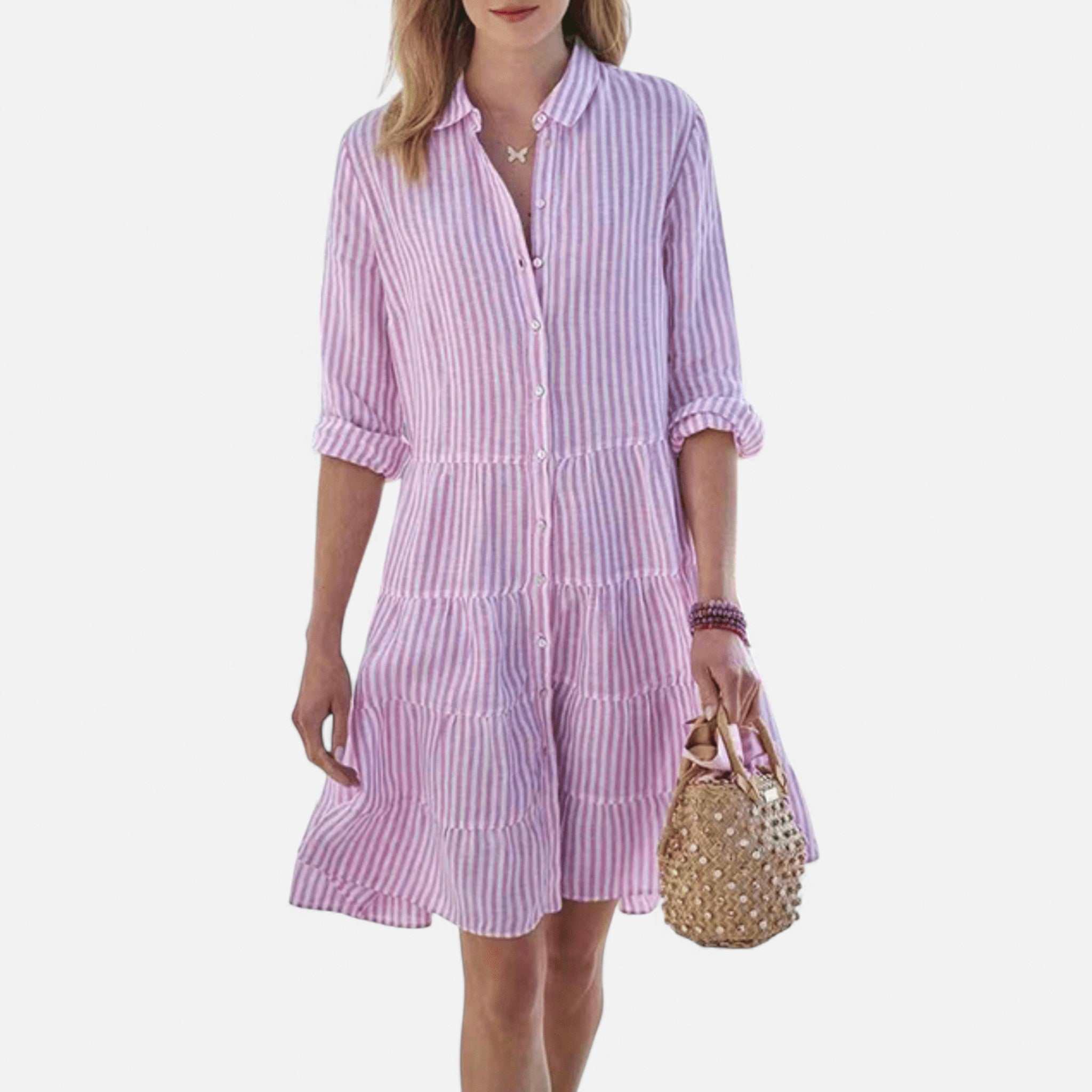 Robe d'été rayée