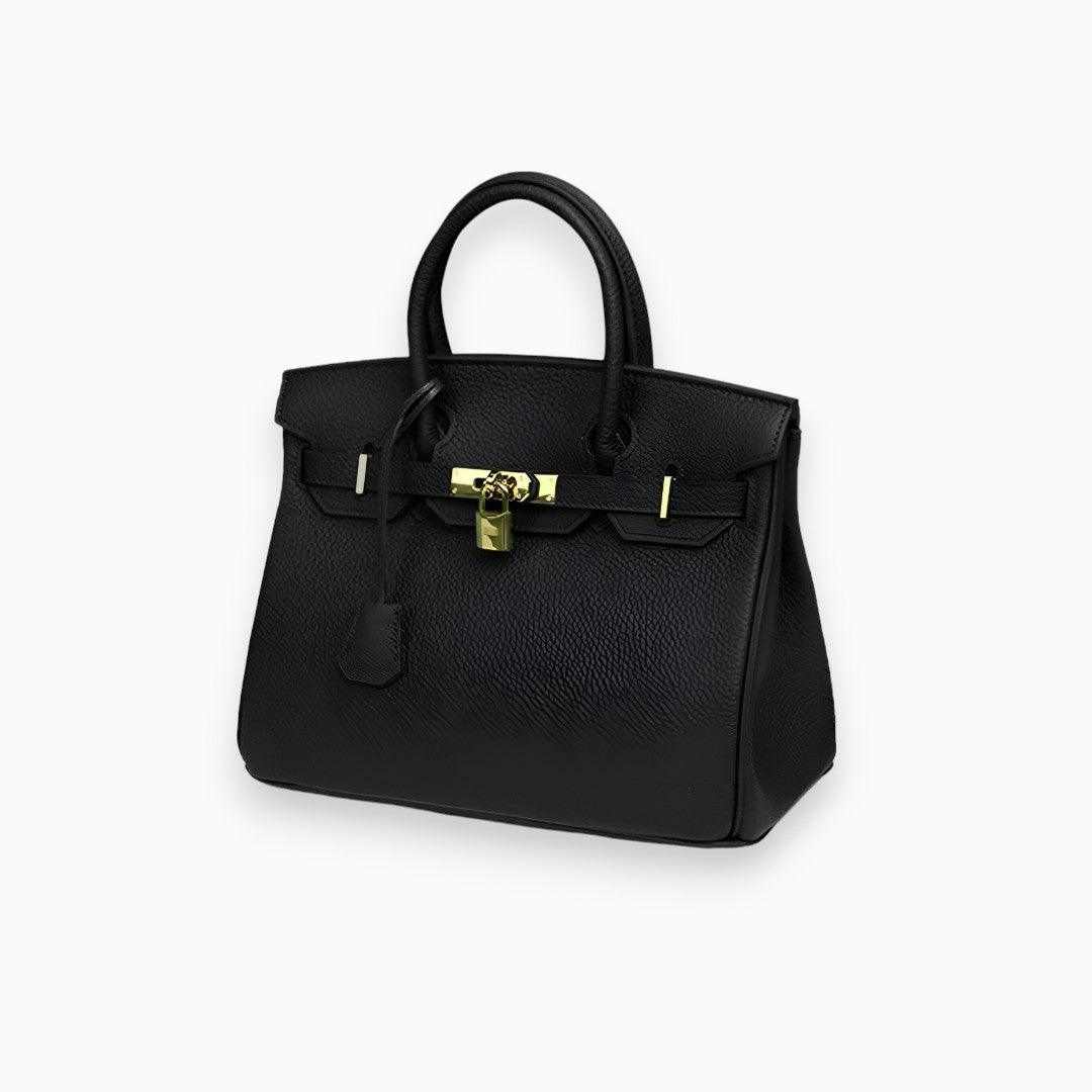 Structured Handtas met Goudkleurige Sluiting