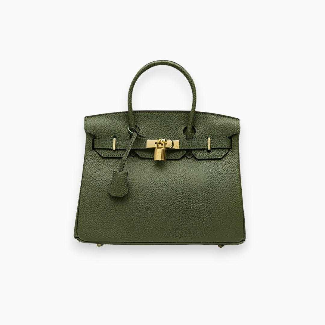 Structured Handtas met Goudkleurige Sluiting