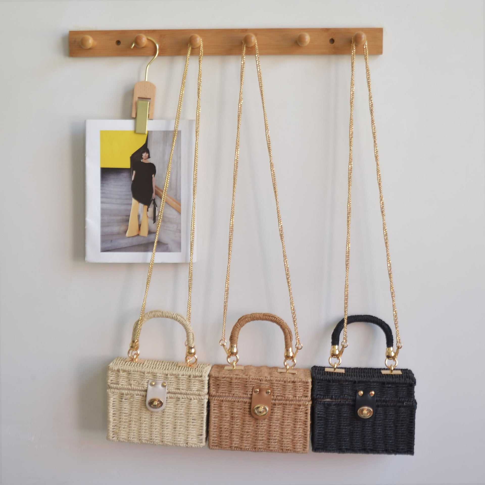 Mini Chic Rieten Box Bag