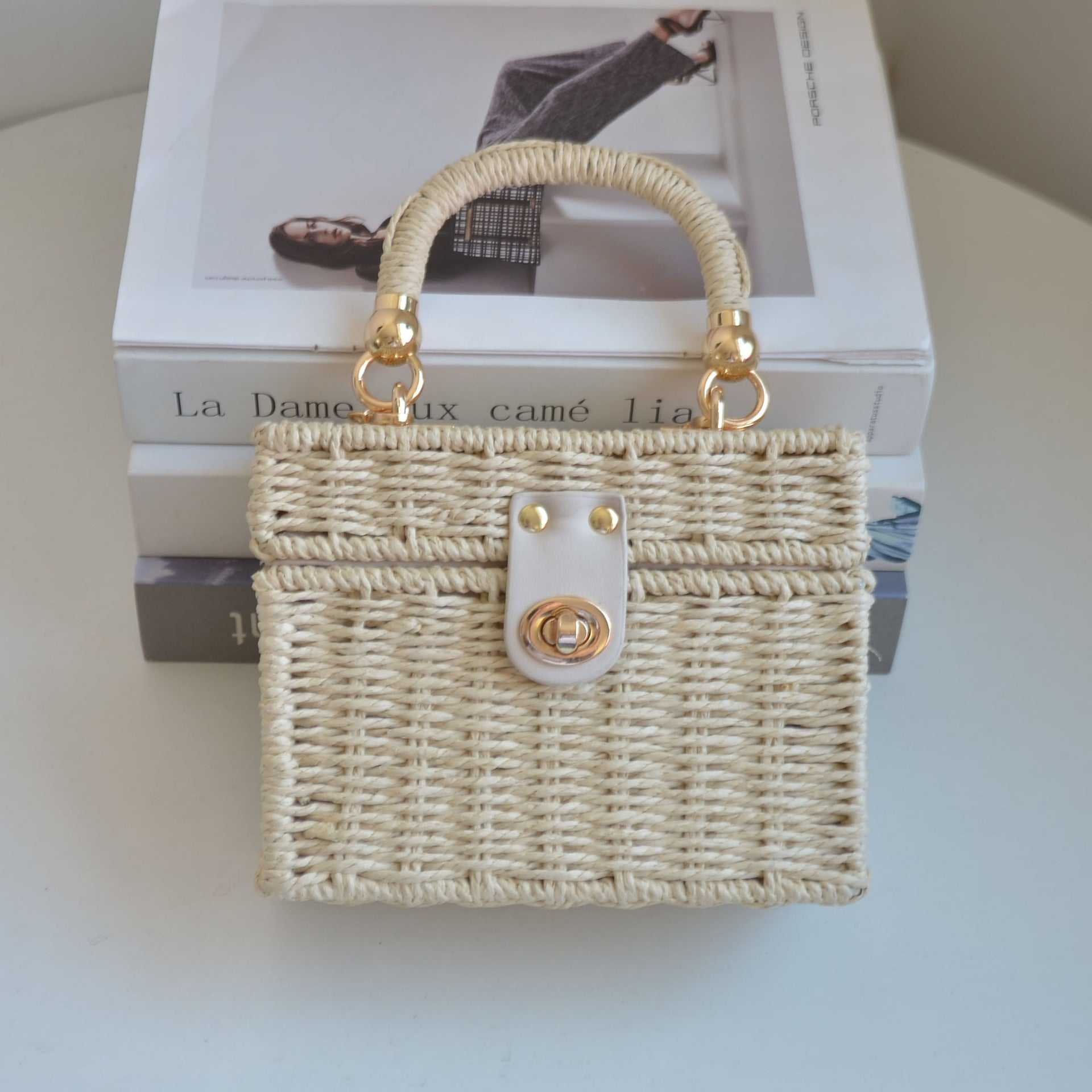 Mini Chic Rieten Box Bag
